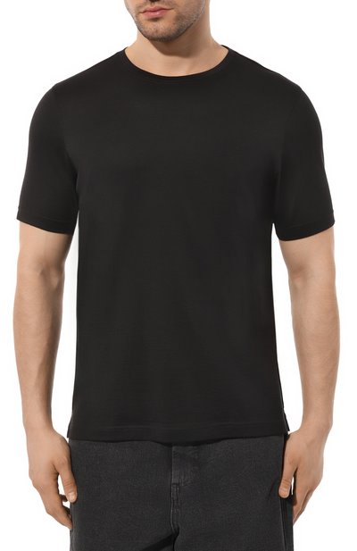 Футболка из шелка и хлопка ANDREA CAMPAGNA, арт. 60133/46800, фото 3