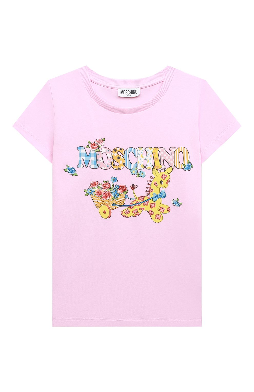 Хлопковая футболка MOSCHINO, арт. HDM04L/LBA00/10A-14A, фото 1
