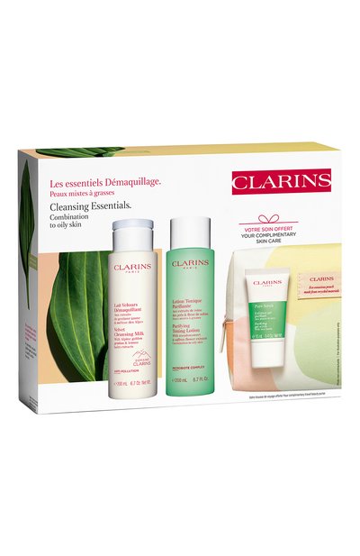 Набор в косметичке cleansing essentials combination to oily skin (2x200+15ml) CLARINS, арт. 80097023, фото 5