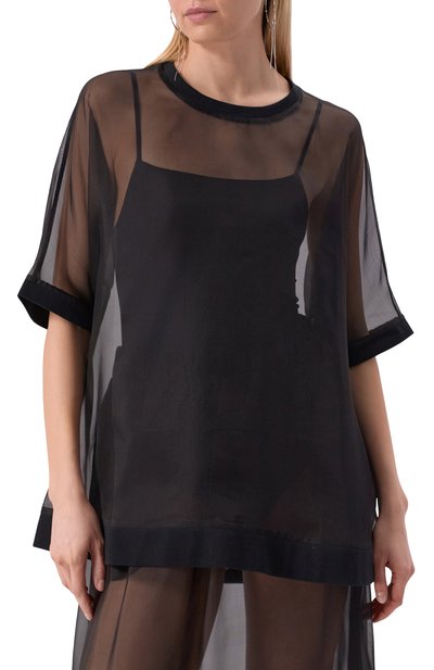 Топ из шелка и хлопка MIDGARD PARIS, арт. TS701-SK-BK, фото 3