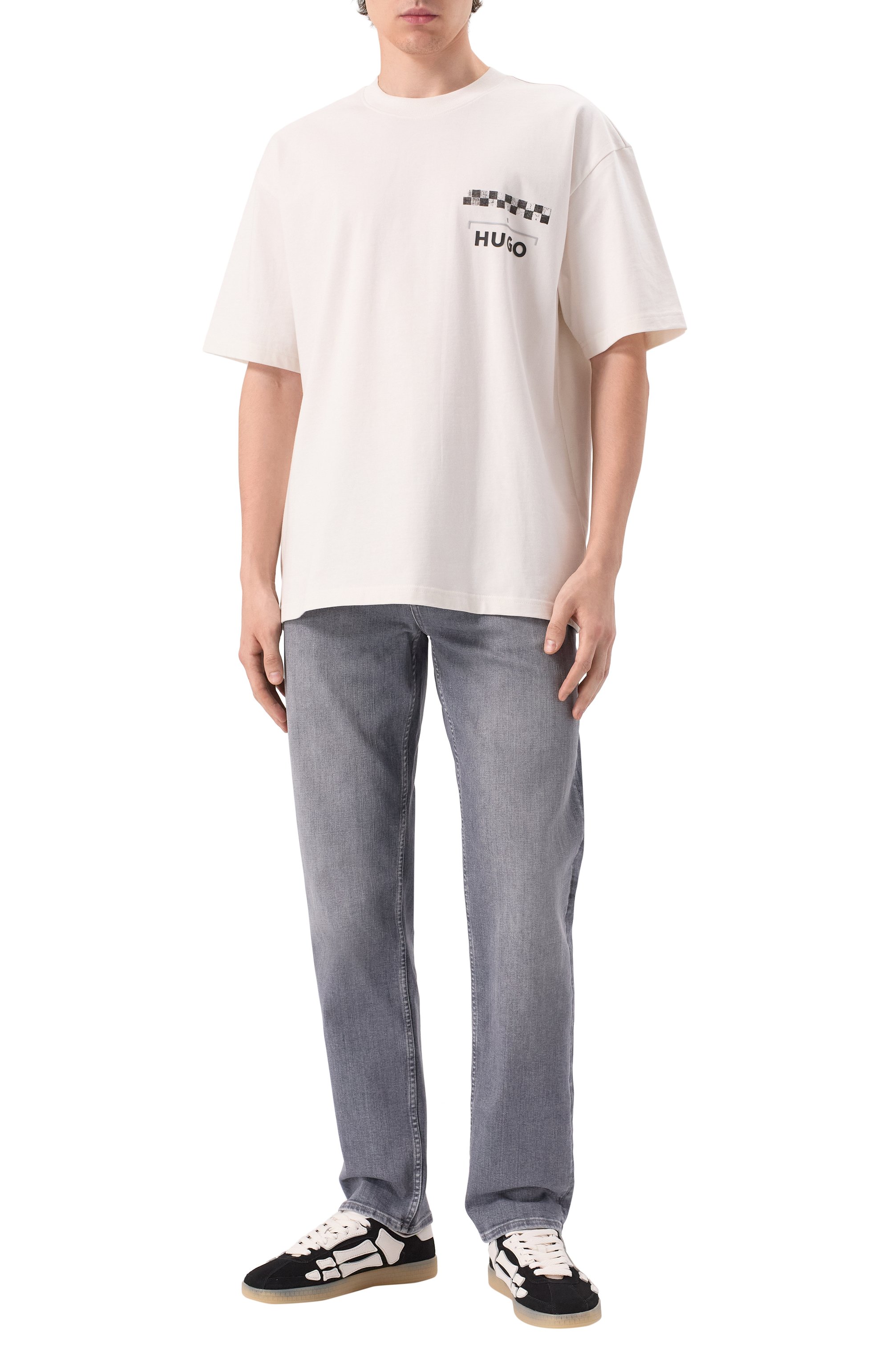 Хлопковая футболка HUGO, арт. 50531758, фото 2