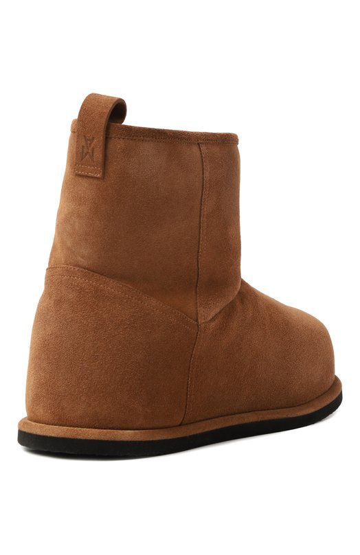 Замшевые полусапоги Heidi Amina Muaddi HEIDI B00T/CR0STA Коричневый  HEIDI B00T/CR0STA Фото 5