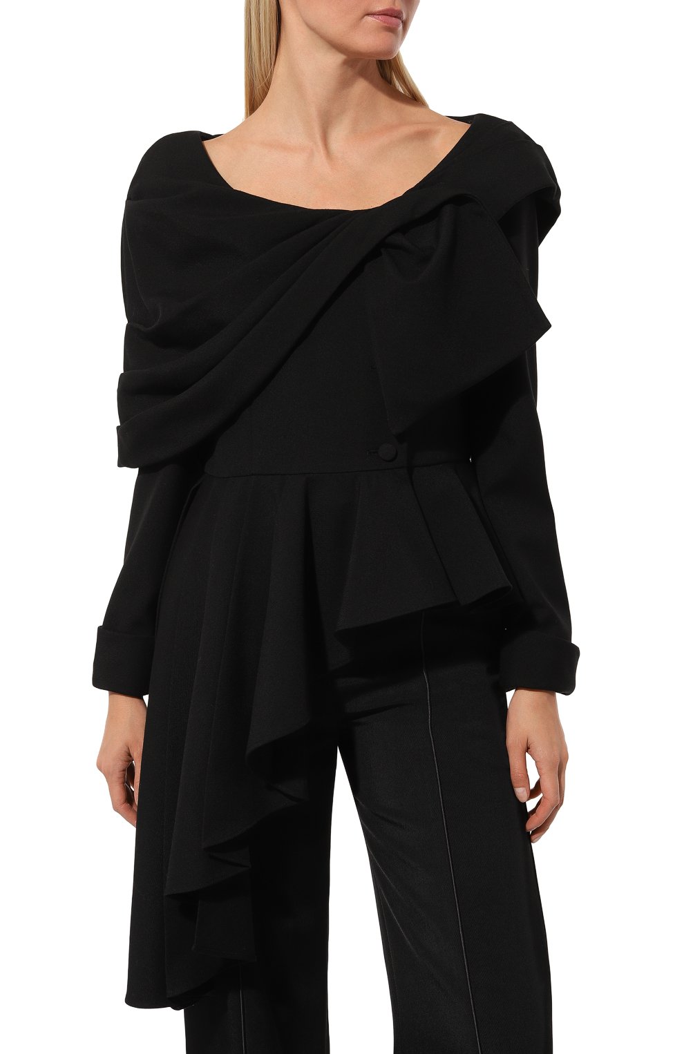 Шерстяной жакет GUCCI черного цвета по цене 429120 руб., арт. 582491 ZJW19, фото 3 Шерстяной жакет GUCCI, арт. 582491 ZJW19, фото 3