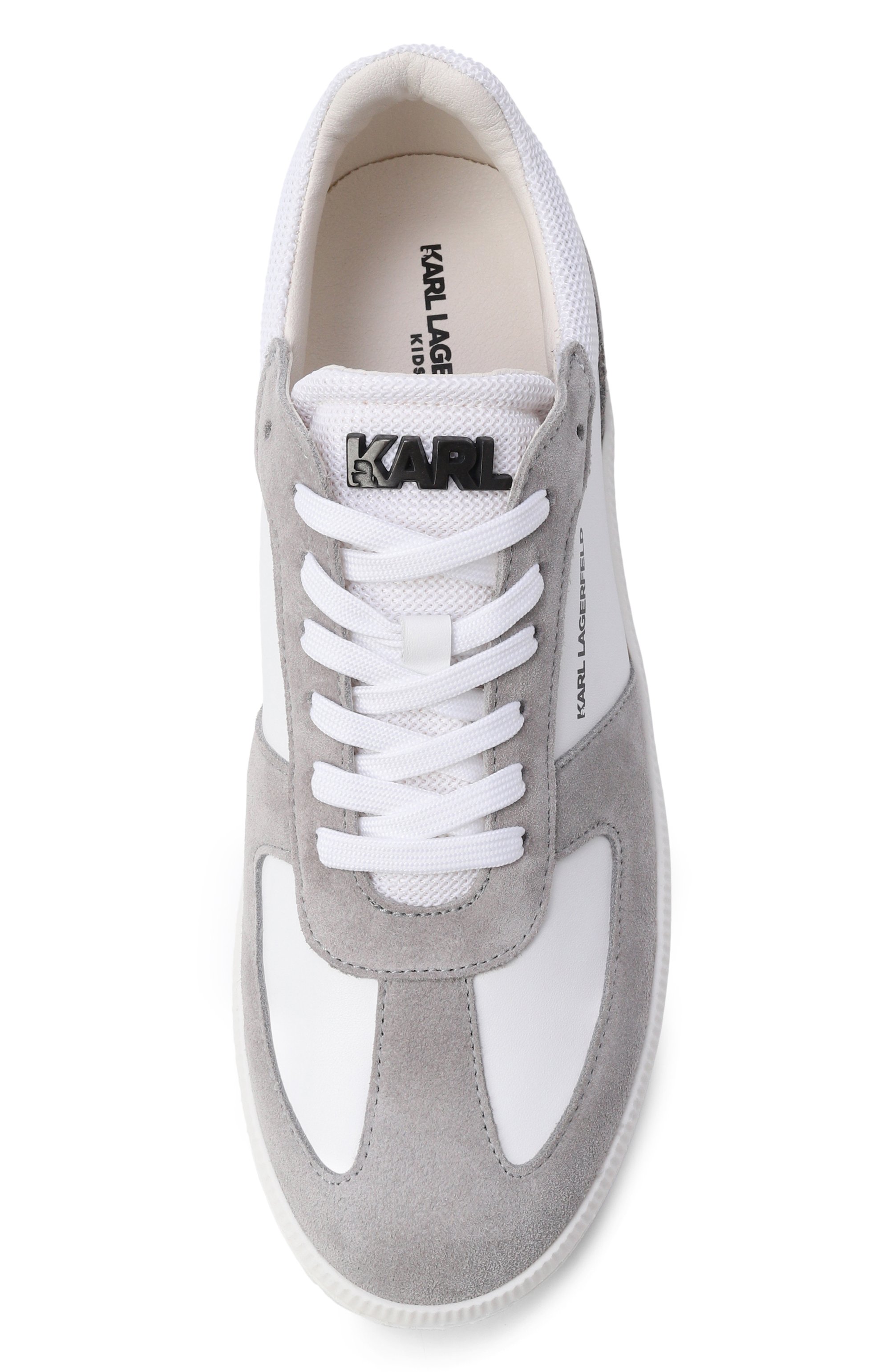 Кожаные кеды KARL LAGERFELD KIDS, арт. Z31181, фото 4