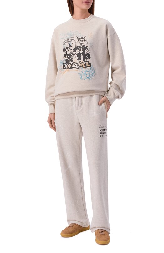 Хлопковый свитшот DOMREBEL SHADY/SWEATSHIRT Серый  SHADY/SWEATSHIRT Фото 2