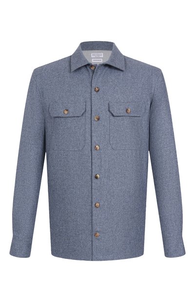 Мужская шерстяная рубашка BRUNELLO CUCINELLI, арт. M038P0720