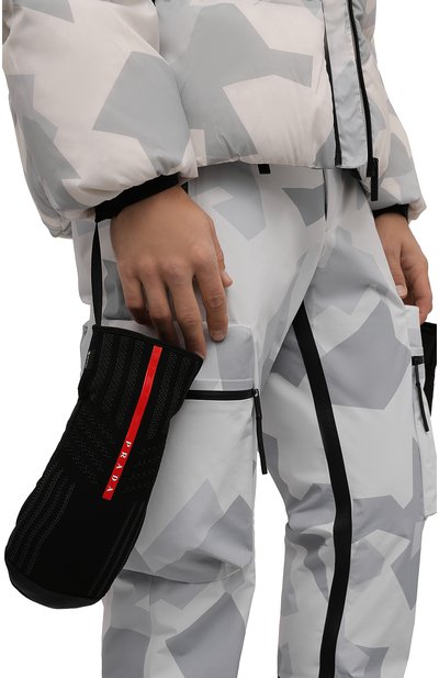 Комбинированные варежки PRADA, арт. 4GG114-3K5X-F0002, фото 5