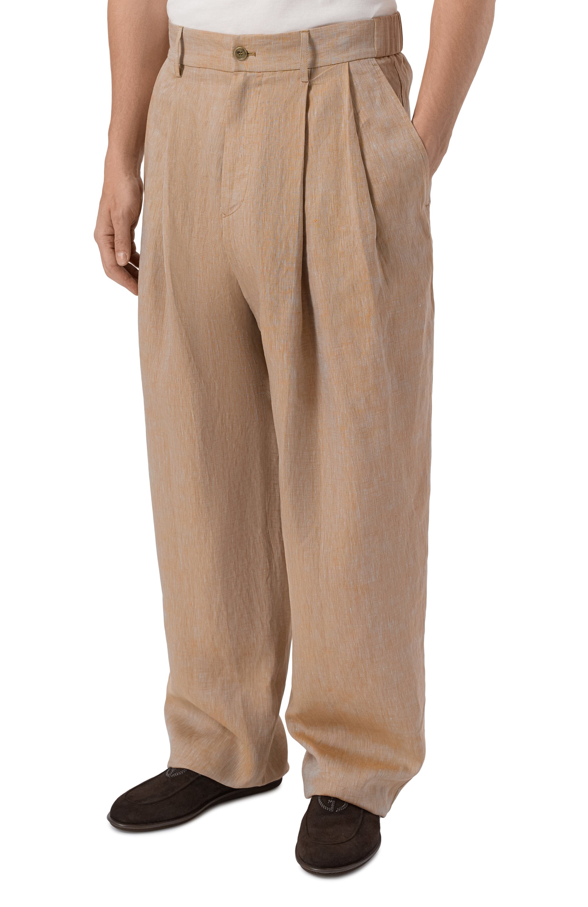 Льняные брюки GIORGIO ARMANI, арт. GM004077/TE23125, фото 3