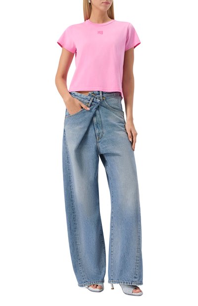 Хлопковая футболка ALEXANDERWANG.T, арт. 4CC3241521, фото 2