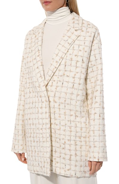 Шерстяной жакет SEVEN LAB кремового цвета по цене 28980 руб., арт. SCP2.23.114.358, фото 3 Шерстяной жакет SEVEN LAB, арт. SCP2.23.114.358, фото 3