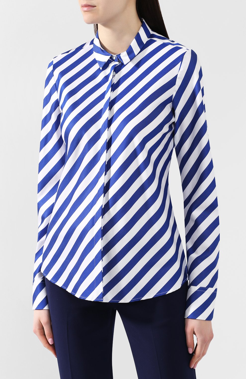 Рубашка в полоску VAN LAACK синего цвета по цене 12950 руб., арт. BL-BELLA-SGDI/156196, фото 3 Рубашка в полоску VAN LAACK, арт. BL-BELLA-SGDI/156196, фото 3