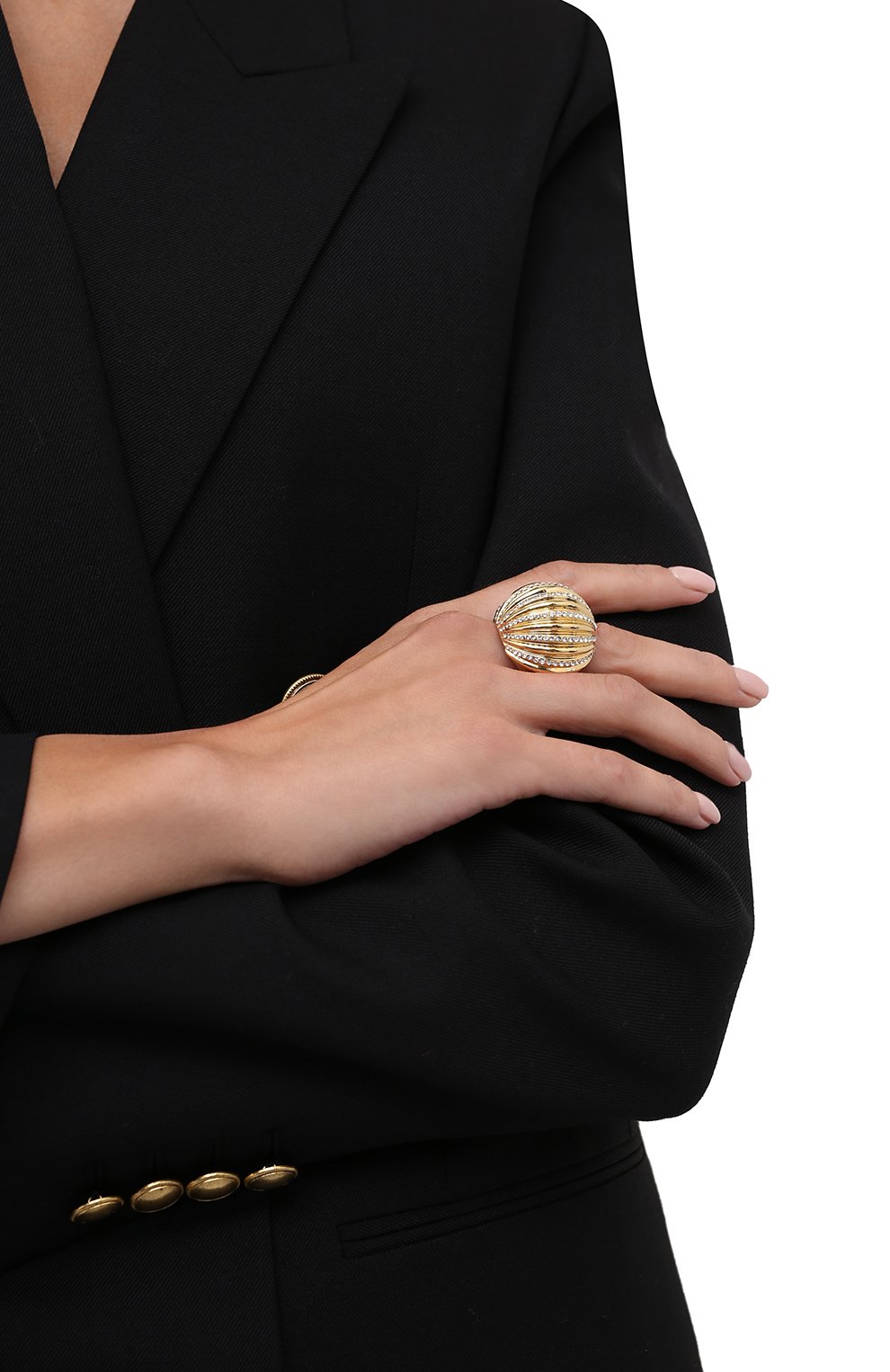 Кольцо LANVIN золотого цвета по цене 31700 руб., арт. AW-CJYR0Q-ARPS-A21, фото 2 Кольцо LANVIN, арт. AW-CJYR0Q-ARPS-A21, фото 2