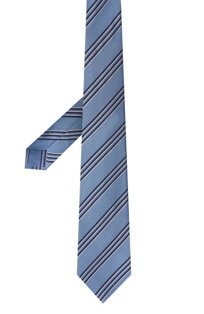 Шелковый галстук KITON голубого цвета по цене 41650 руб., арт. UCRVKPC01M27, фото 3 Шелковый галстук KITON, арт. UCRVKPC01M27, фото 3