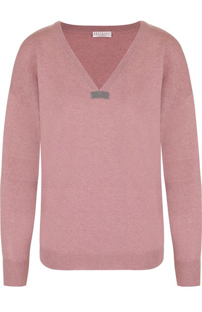 Женский кашемировый пуловер с v-образным вырезом BRUNELLO CUCINELLI, арт. M12146202