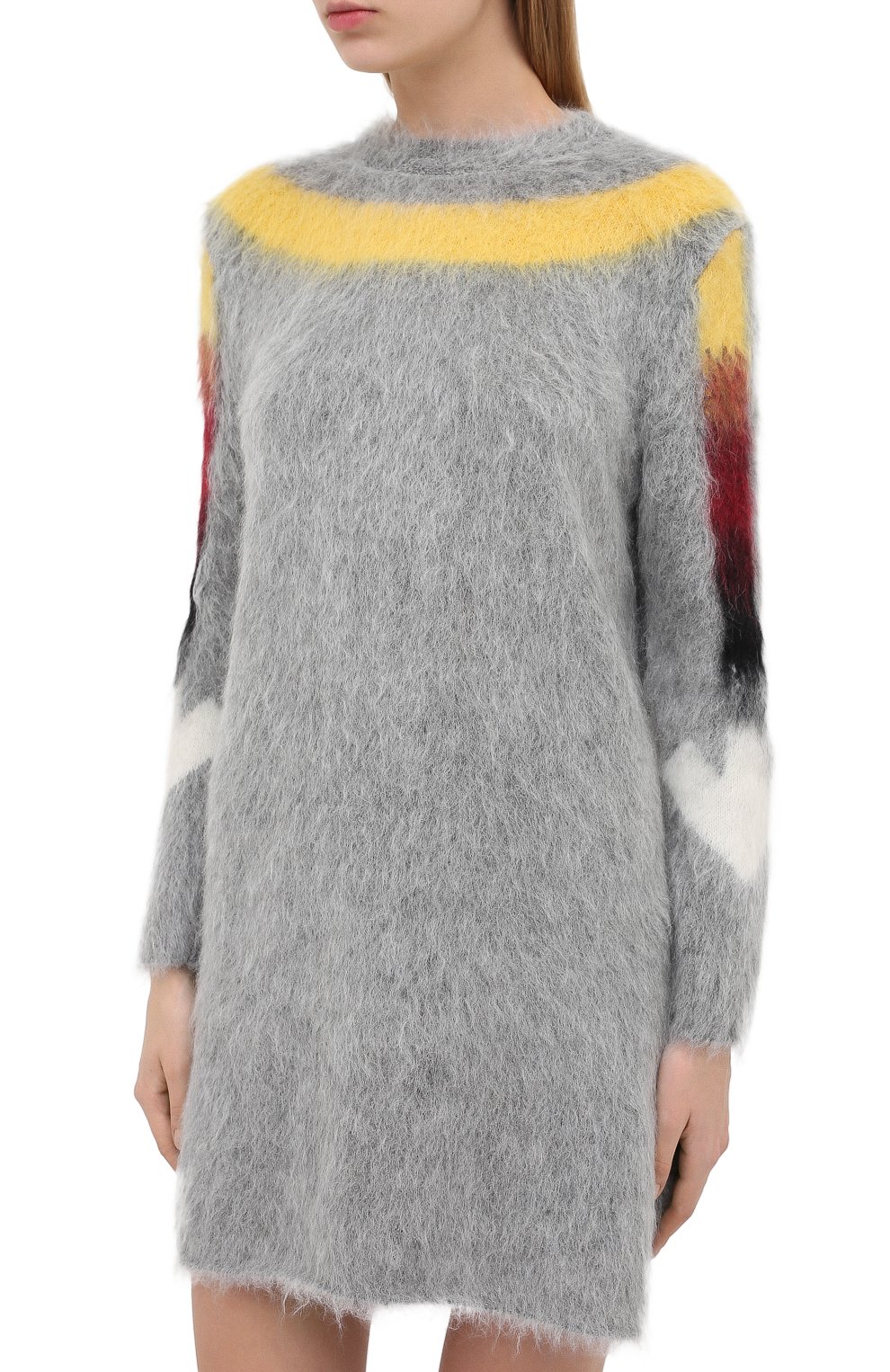 Платье OFF-WHITE серого цвета по цене 79950 руб., арт. 0WHI031E20KNI0010884, фото 3 Платье OFF-WHITE, арт. 0WHI031E20KNI0010884, фото 3