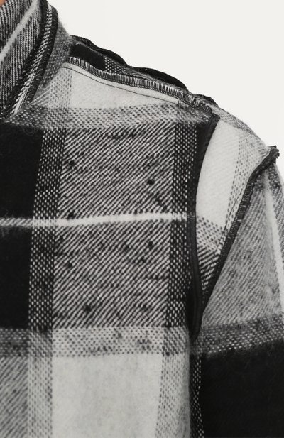 Однобортный пиджак из смеси льна и шерсти с воротником-стойкой LOST&FOUND, арт. M21.601.278, фото 5