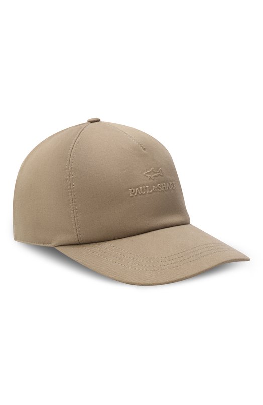 Хлопковая бейсболка Paul&Shark 26417108 Бежевый 26417108