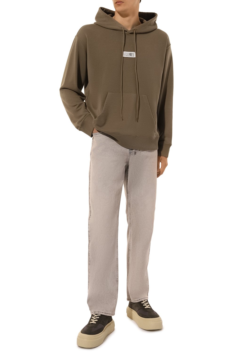 Хлопковое худи MM6, арт. SH0GU0018/S25606, фото 2