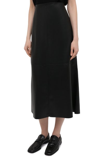 Юбка NANUSHKA черного цвета по цене 45500 руб., арт. ZAYRA_BLACK_VEGAN LEATHER, фото 3 Юбка NANUSHKA, арт. ZAYRA_BLACK_VEGAN LEATHER, фото 3