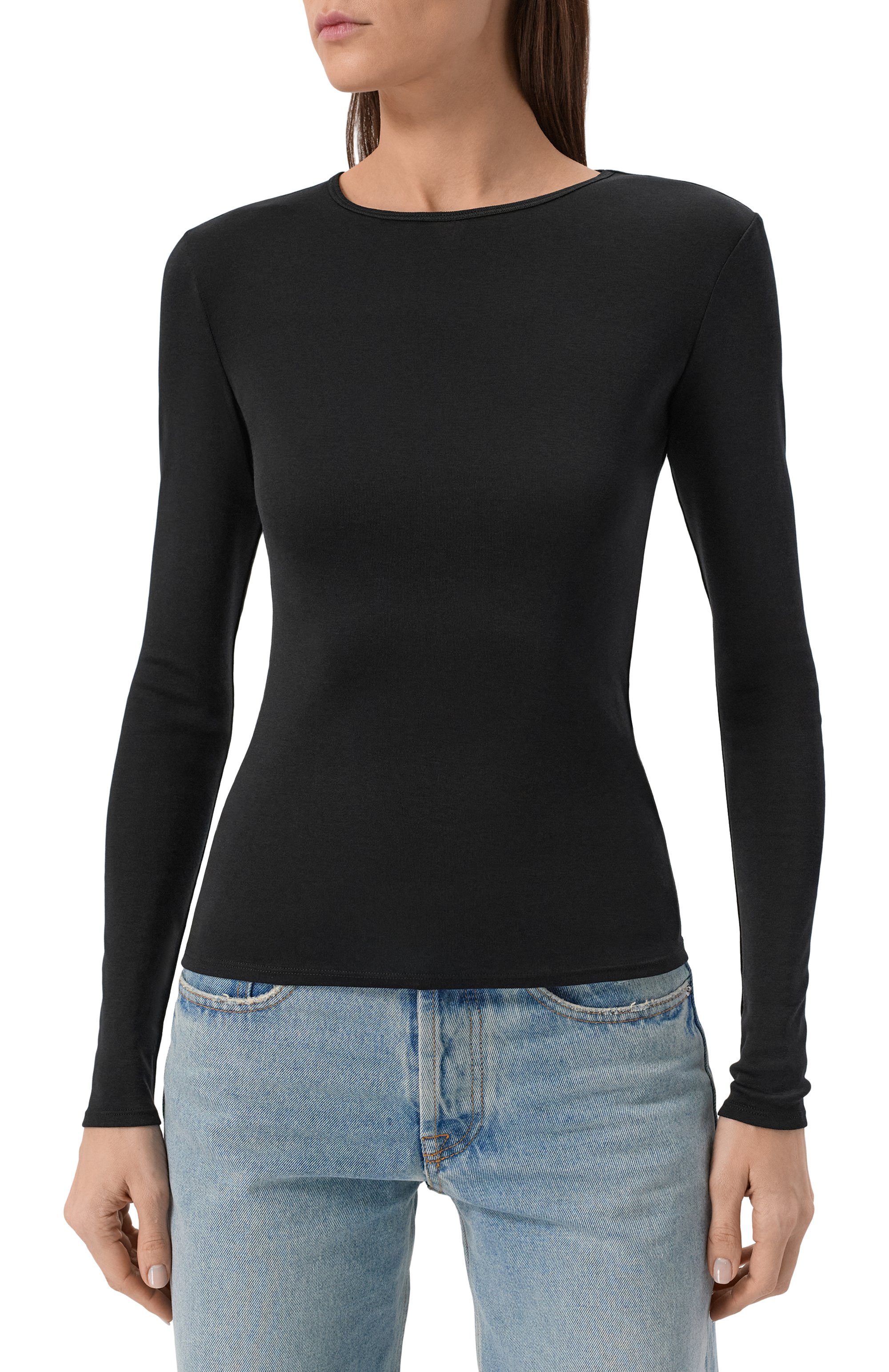 Лонгслив из шелка и хлопка 12 STOREEZ, арт. 135743, фото 3