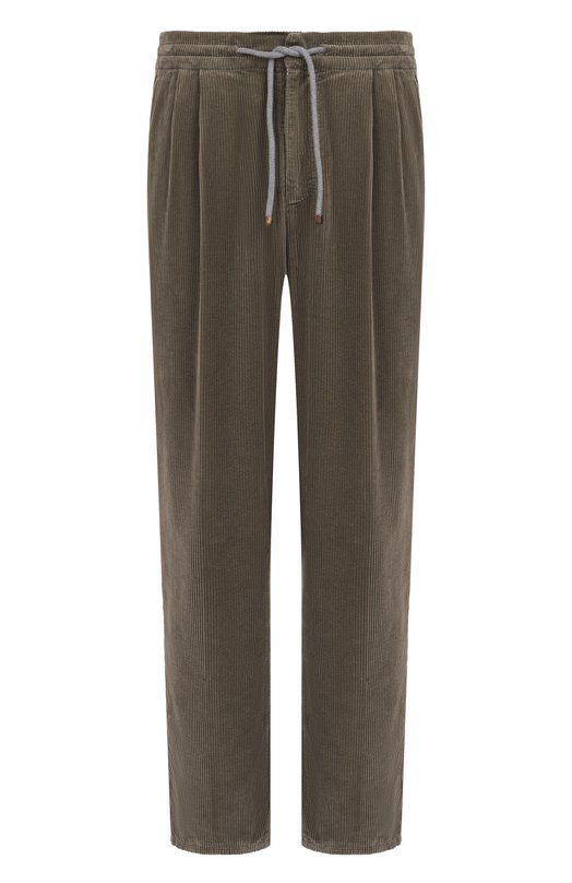 Вельветовые брюки Brunello Cucinelli M280UE1710 Хаки M280UE1710