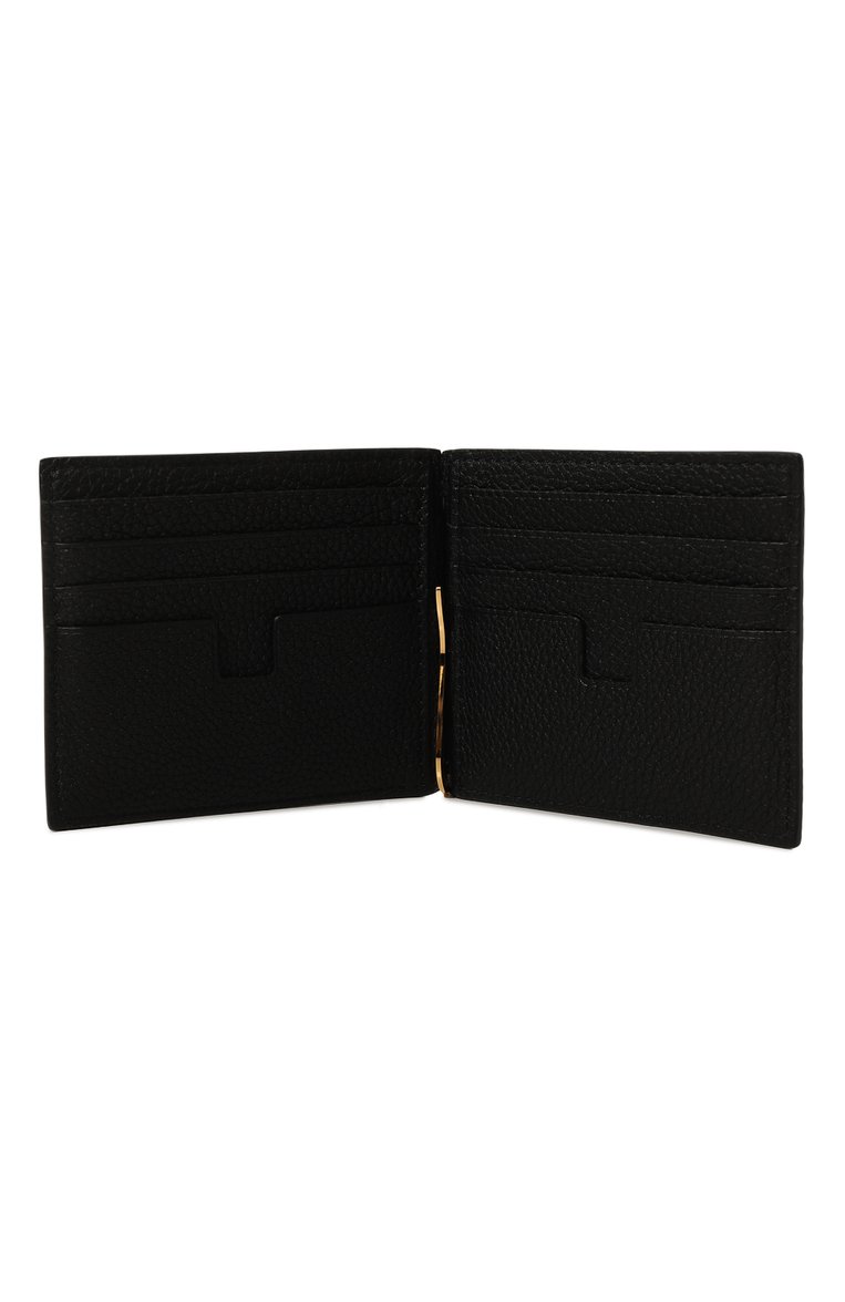 Мужской кожаный зажим для купюр TOM FORD черного цвета, арт. Y0231T/LCL158 | Фото 3 (Материал сплава: Проставлено; Материал: Натуральная кожа; Нос: Не проставлено)