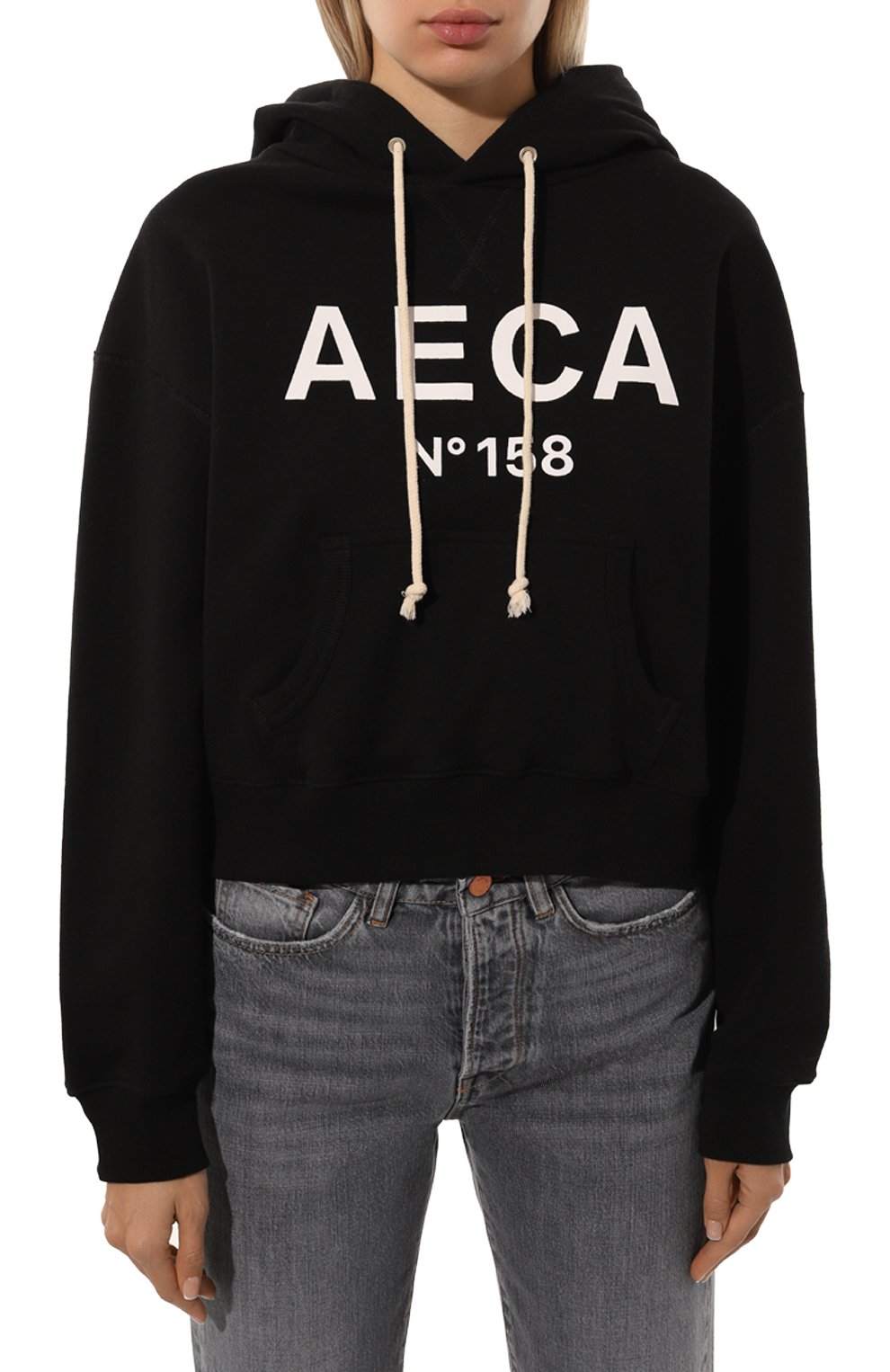 Хлопковое худи AECA WHITE, арт. AWCFFWBCTSPSO001A5, фото 3
