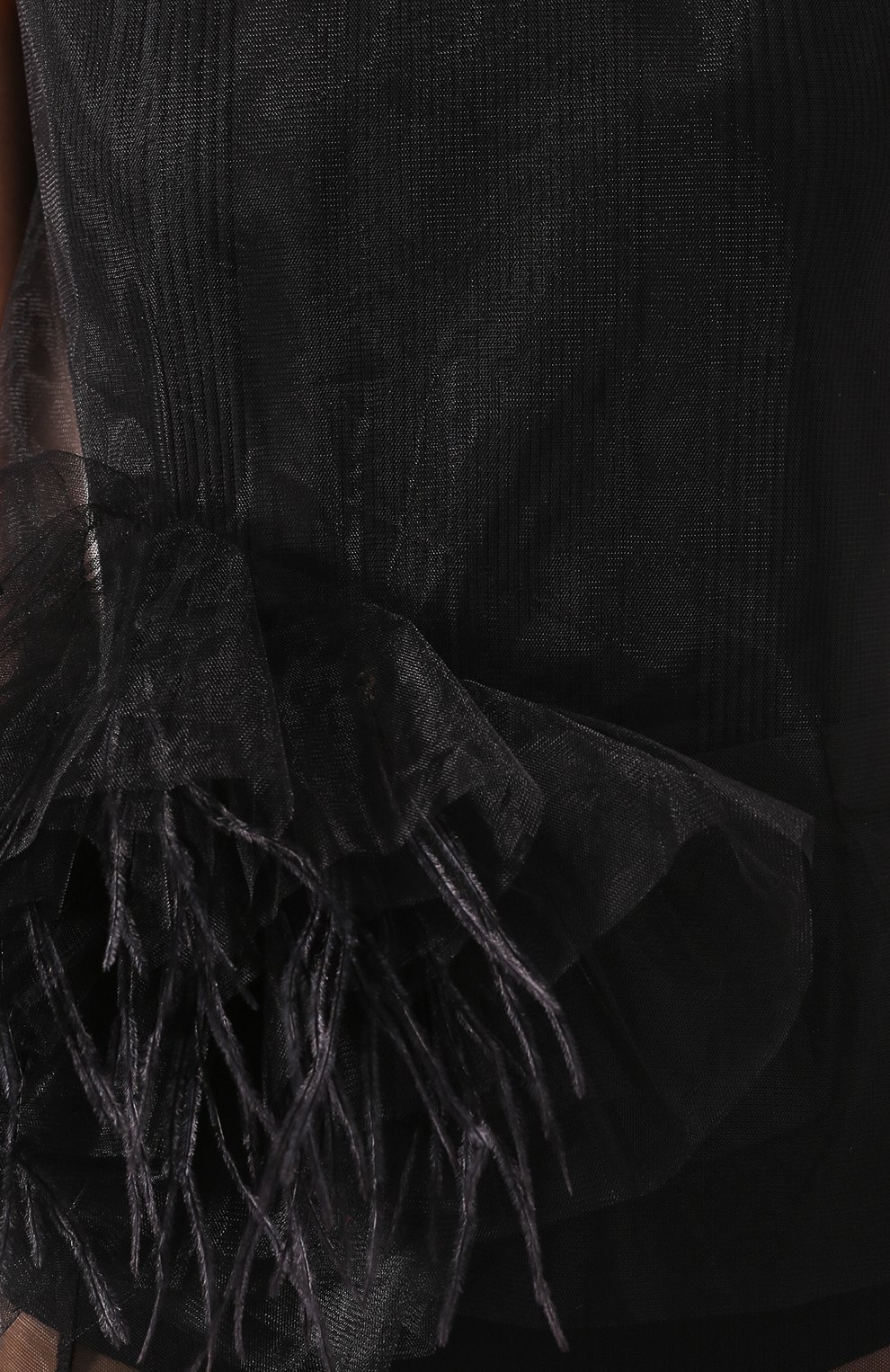 Топ с отделкой перьями DRIES VAN NOTEN, арт. 201-18636-9306, фото 5