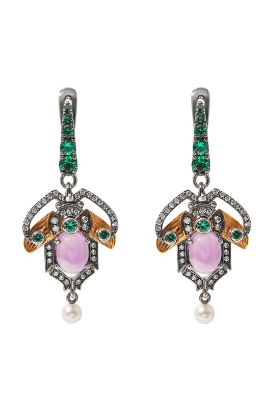 Серьги Scarab Babies Queensbee 201308 Разноцветный 201308