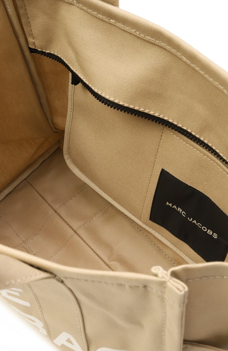 Женская сумка the tote bag large MARC JACOBS (THE) бежевого цвета, арт. M0016156 | Фото 5 (Материал: Текстиль; Размер: large; Сумки-технические: Сумки-шопперы)