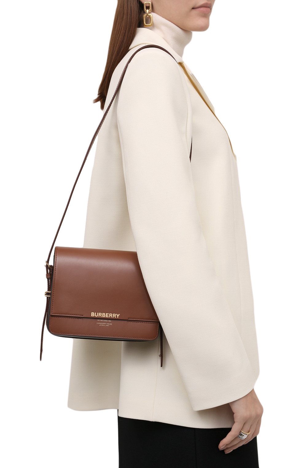 Сумка horseferry BURBERRY коричневого цвета по цене 125000 руб., арт. 8012004, фото 2 Сумка horseferry BURBERRY, арт. 8012004, фото 2