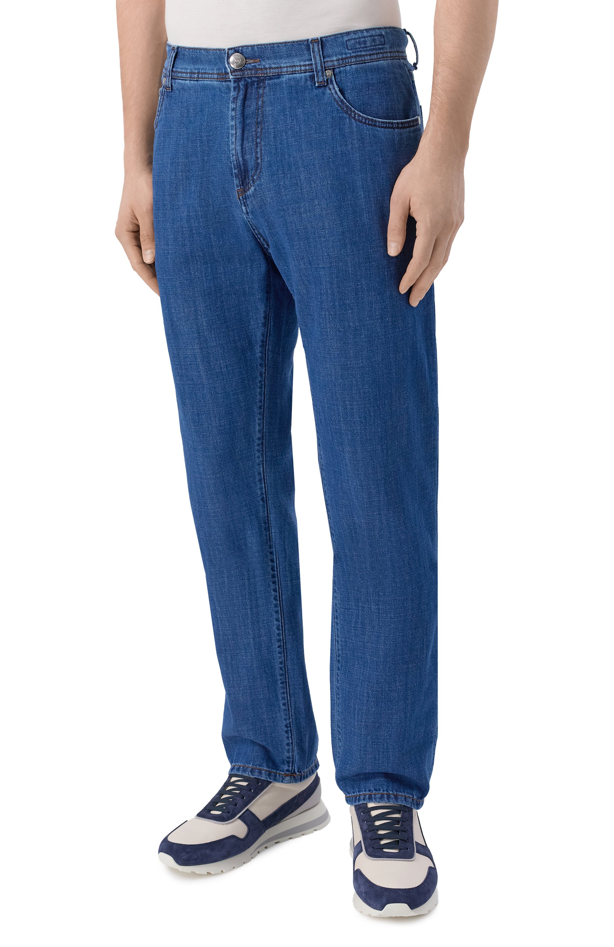 Джинсы roma RICHARD J. BROWN синего цвета по цене 41600 руб., арт. R0MA RZ/T263_001, фото 3 Джинсы roma RICHARD J. BROWN, арт. R0MA RZ/T263_001, фото 3