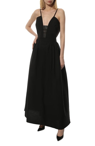 Хлопковое платье BRUNELLO CUCINELLI черного цвета по цене 384500 руб., арт. M0F79A4913, фото 2 Хлопковое платье BRUNELLO CUCINELLI, арт. M0F79A4913, фото 2