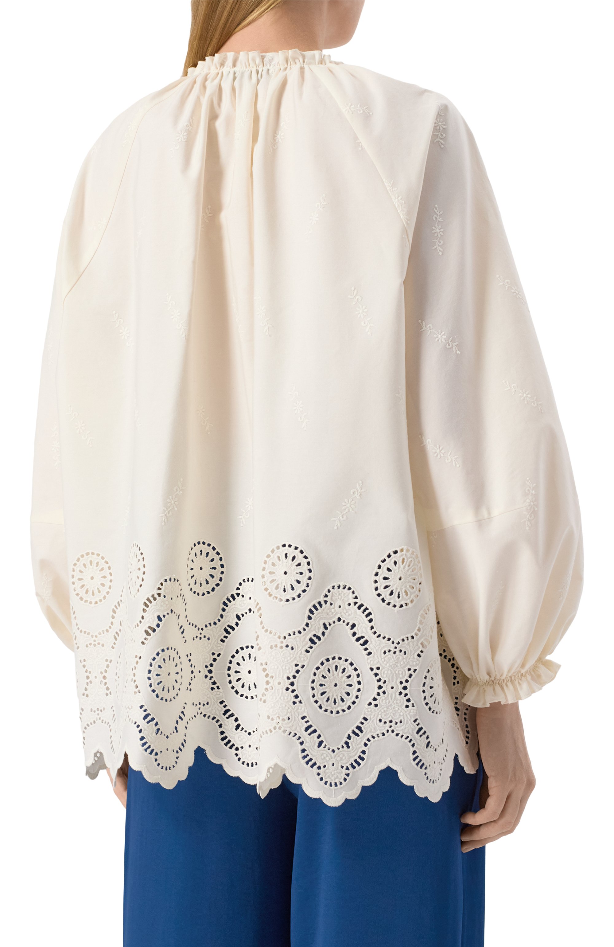 Хлопковая блузка VIKA GAZINSKAYA, арт. SS25-12208, фото 4