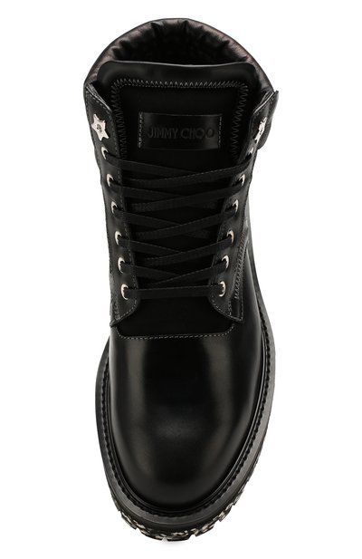 Комбинированные ботинки odin JIMMY CHOO черного цвета по цене 89950 руб., арт. 0DIN/UUY, фото 5 Комбинированные ботинки odin JIMMY CHOO, арт. 0DIN/UUY, фото 5