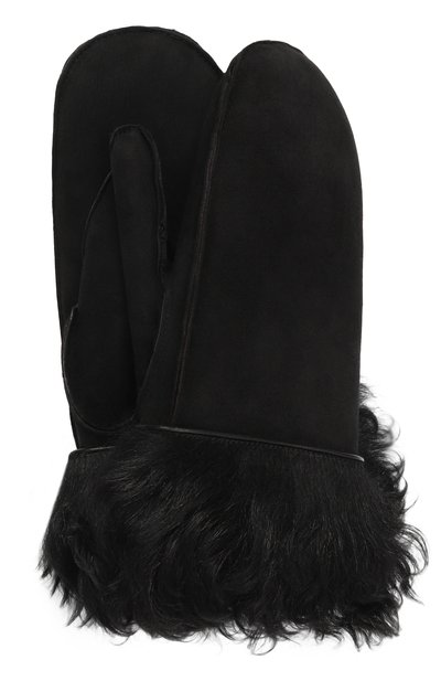 Женские варежки из овчины MIU MIU, арт. 5GG048-173-F0002