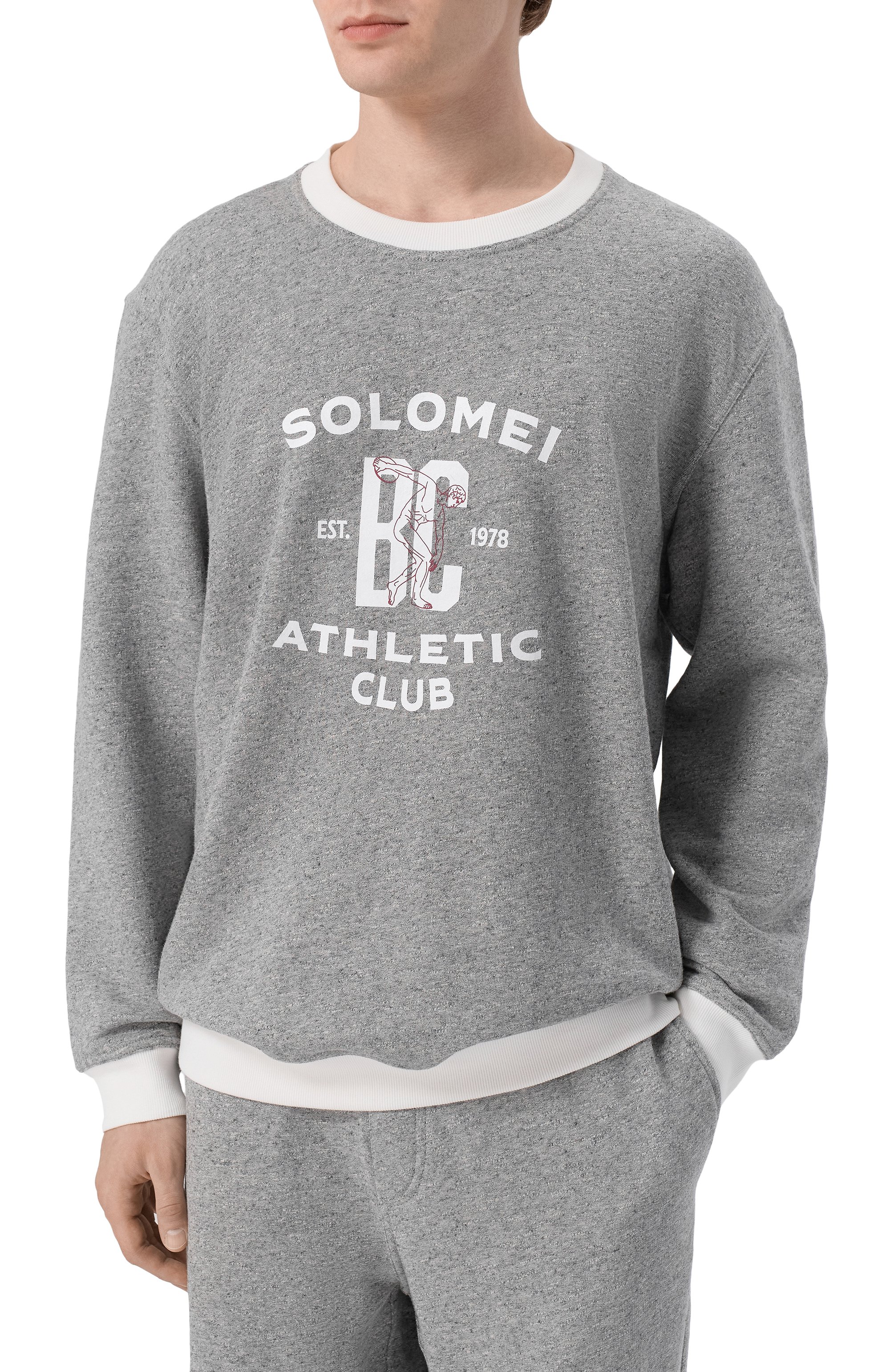 Свитшот из хло пка и льна BRUNELLO CUCINELLI, арт. MR8313380G, фото 3