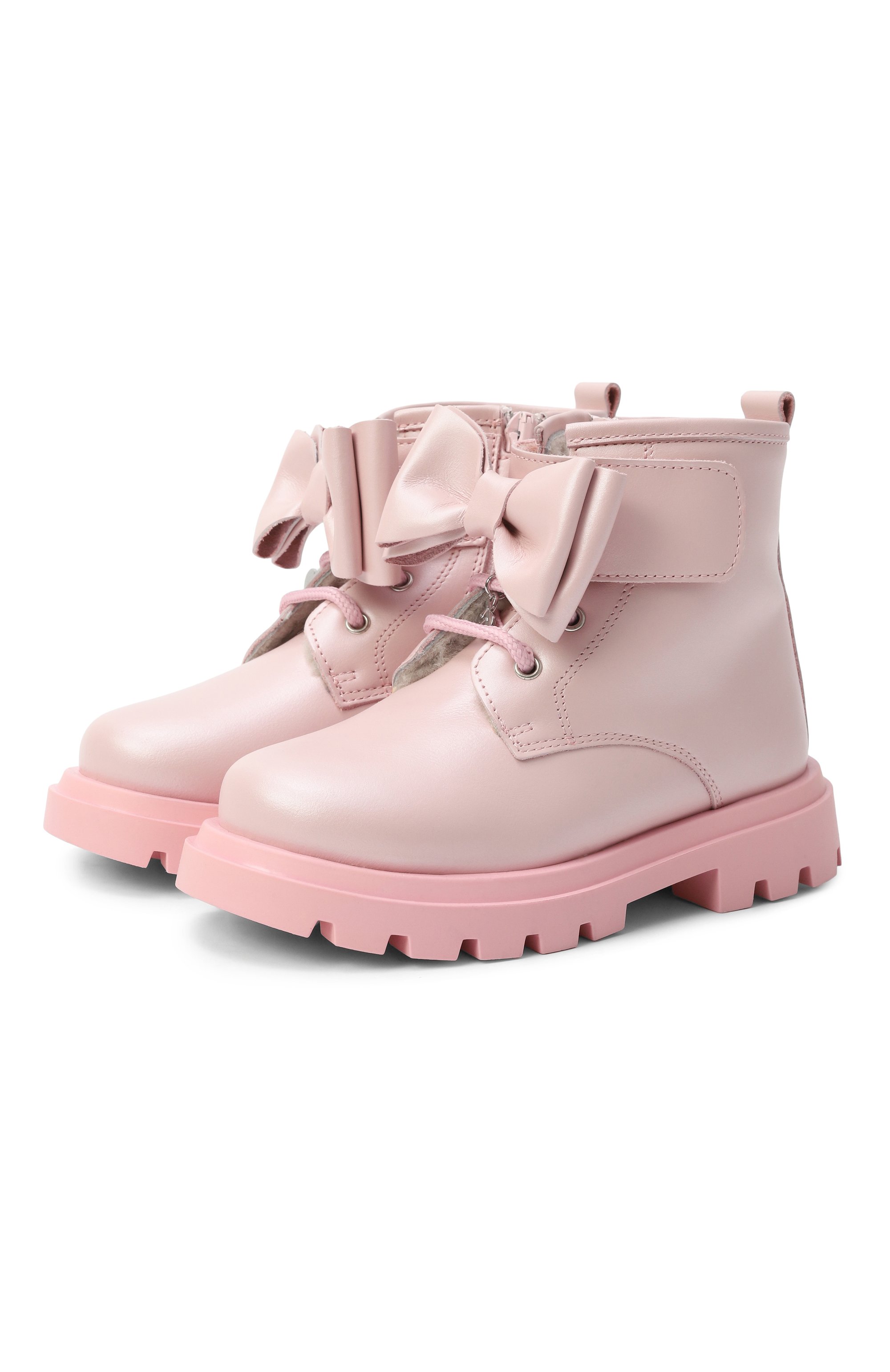 Кожаные ботинки MONNALISA, арт. 83F003M, фото 1