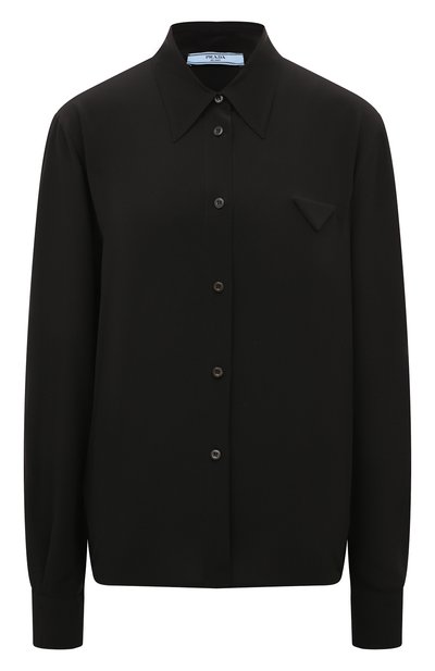 Шелковая рубашка PRADA, арт. P473F-1H51-F0002-221, фото 1