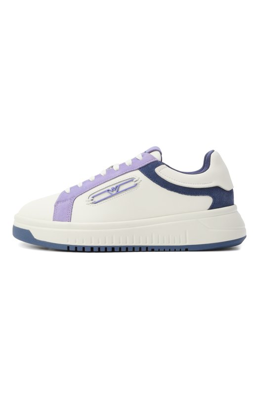 Кожаные кеды Emporio Armani X3X024/XR222 Белый  X3X024/XR222 Фото 4
