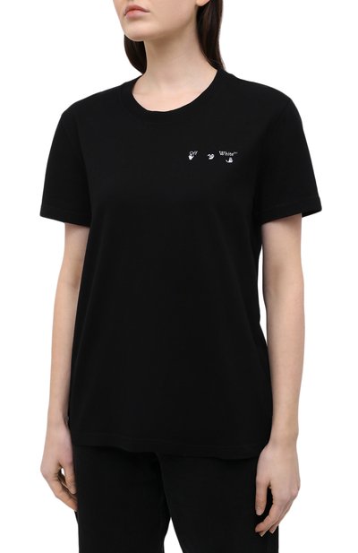Хлопковая футболка OFF-WHITE, арт. 0WAA049R21JER001, фото 3