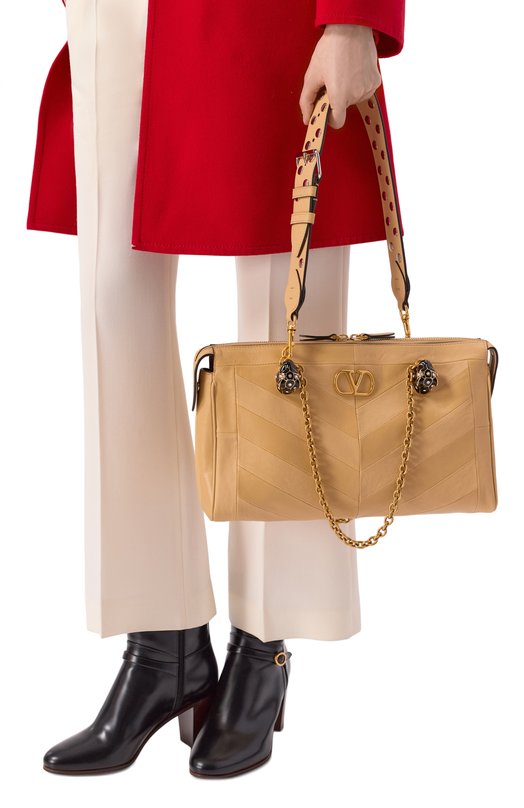 Сумка Panthea medium Valentino 8W2B0S70/UYF Бежевый  8W2B0S70/UYF Фото 2