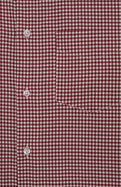 Хлопковая рубашка PAOLO PECORA MILANO бордового цвета по цене 15650 руб., арт. PP4106/14-16, фото 3 Хлопковая рубашка PAOLO PECORA MILANO, арт. PP4106/14-16, фото 3