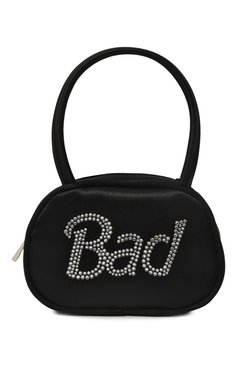 Женская сумка superamini baddie AMINA MUADDI черного цвета, арт. SUPERAMINI BADDIE/SATIN | Фото 1 (Материал: Текстиль; Размер: mini)