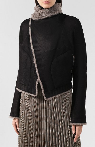 Дубленка RICK OWENS серого цвета по цене 258500 руб., арт. RP19F5753/LSHW, фото 3 Дубленка RICK OWENS, арт. RP19F5753/LSHW, фото 3