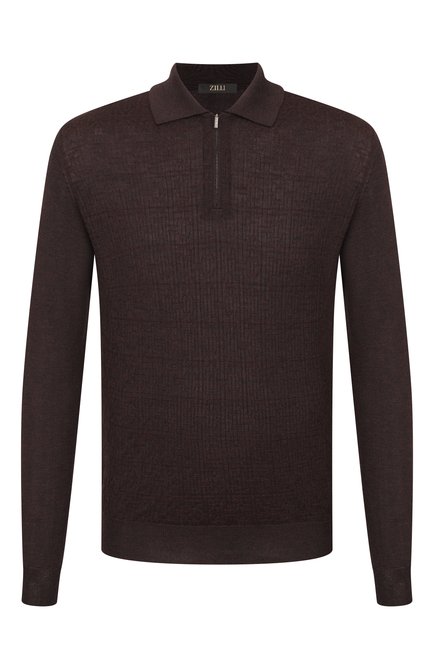 Мужская поло из кашемира и шелка ZILLI, арт. KZP001M0330VMSH00