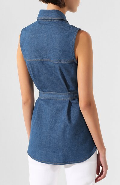 Джинсовый жилет VICTORIA, VICTORIA BECKHAM, арт. VBT371 525, фото 4