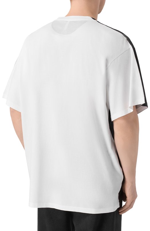 Хлопковая футболка MM6 SH2GC0029/M20048 Чёрно-белый  SH2GC0029/M20048 Фото 4