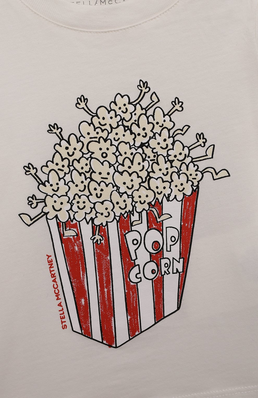 Хлопковая футболка STELLA MCCARTNEY кремового цвета по цене 6930 руб., арт. TS8501, фото 3 Хлопковая футболка STELLA MCCARTNEY, арт. TS8501, фото 3