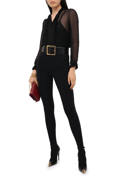 Шелковая блузка SAINT LAURENT, арт. 634974/Y6A56, фото 3